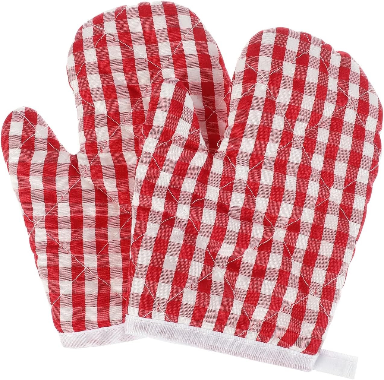 OSALADI Kids Oven Mitts 2-Pack Heat Insulation Gloves for 4-8 Years Old Microwave Safe Baking Gloves Anti-Scald Kitchen Oven Gloves for Children