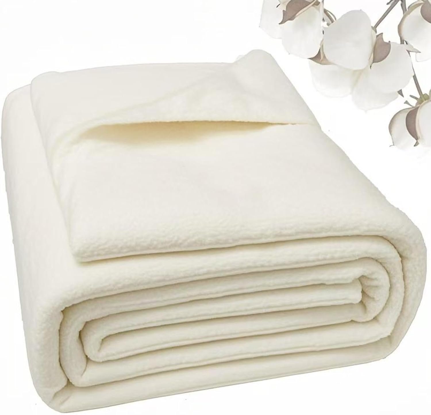 Natural Cotton Batting for Quilting – 150g/m² Lightweight, 108″x96″ – Crafting Material for Blankets, DIY Projects, Home Decor