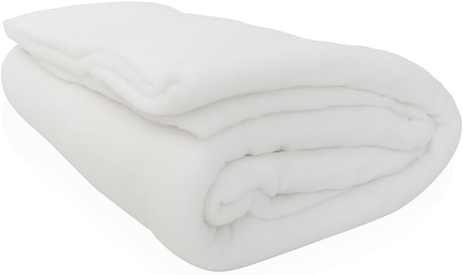 Cotton Batting for Quilting – 100% Cotton Quilt Batting by The Roll 102″ x 108″ | Clean White Batting for Quilts, Sewing, Arts & Crafts, Baby Blankets, Cushions, Pillows & Cotton Stuffing…
