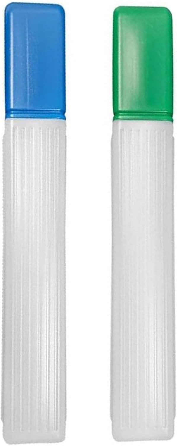 2 Pieces Knitting Needle Storage Tube Case Container, Plastic Knitting Pins Box Sewing Needle Tube Sewing Needle Holder Embroidered, 41cm