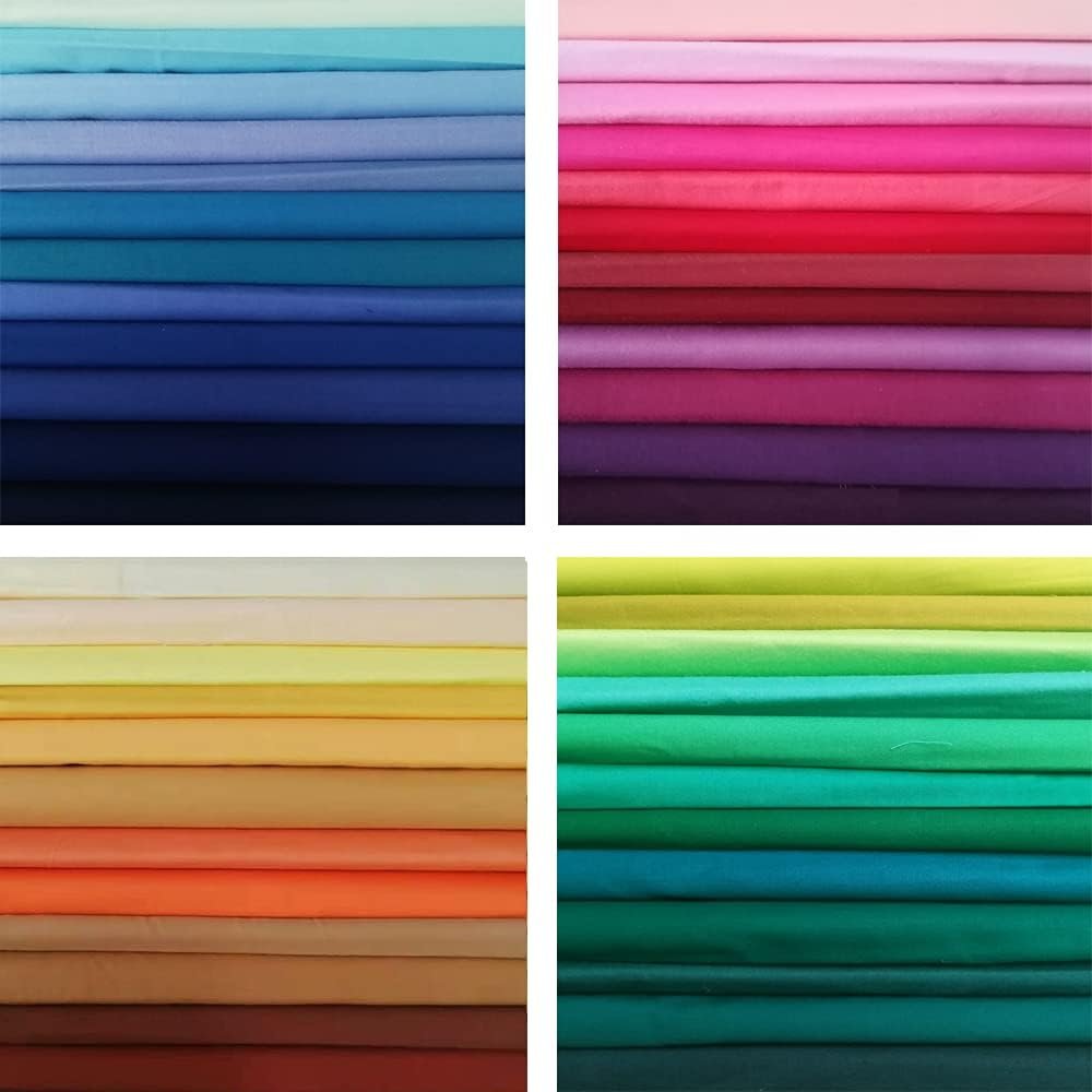Newamishquilt 50 PCS 5″ x 5″ Precut Multi-Colors Cotton Fabric Squares Fabric Bundles for Sewing & Quilting Beginners