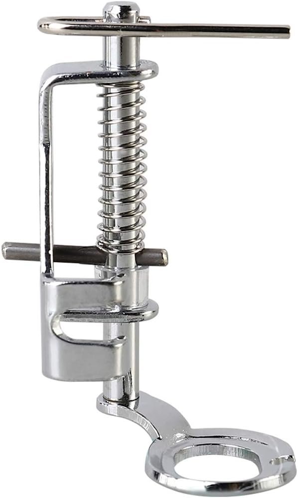 Large Metal Free Motion Quilting Darning Sewing Machine Presser Foot – Fits All Low Shank Singer, Brother, Babylock, Euro-Pro, Janome, Kenmore, White, Juki, New Home, Simplicity, Elna and More