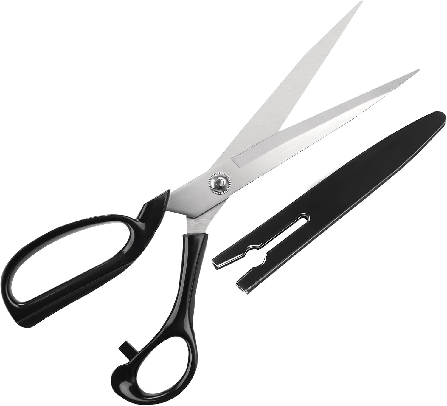 10 Inch fabric scissors with protective cover,for Tailor Office Home,Ideal for Quilting, All Purpose Duty Fabric Scissors