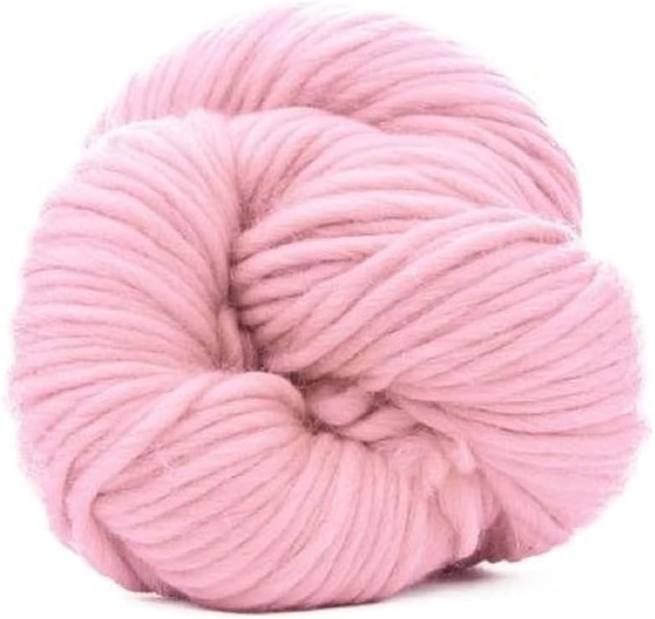 Revolution Fibers | Premium Super Bulky Merino Wool Yarn | 100-Grams of 100% Chunky Weight for Knitting, Crochet, Baby Blanket, Dyed, Felting, Weaving | Candy Floss Pink