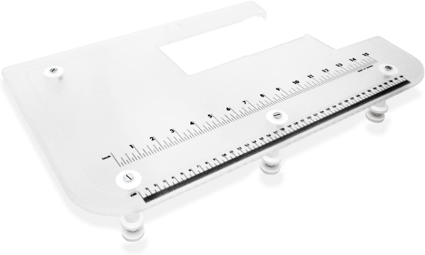 Janome Extra Wide Table for Skyline, 9850, 9850LE, 9900 Sewing Machine Models – 12 in x 19.5 in, White