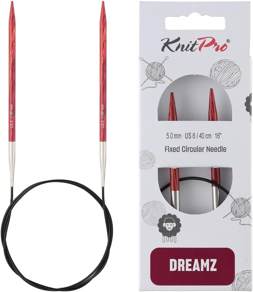 KnitPro Dreamz Fixed Circular Needles 16″ (40cm) | US Size 8 (5mm)