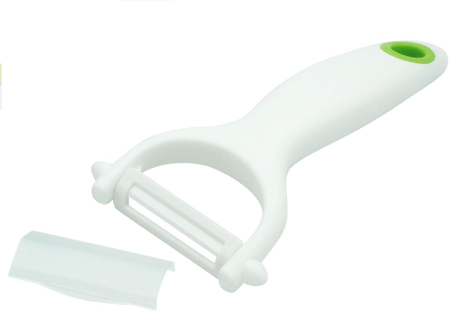 Ceramic Y Peeler – Great for Vegetables, Fruit, and Potatoes, Blade Protector Included, Dishwasher Safe | by Lynn & Riley