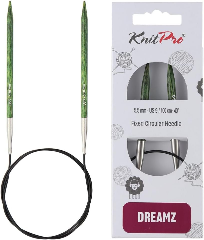 KnitPro Dreamz Fixed Circular Needles 40″ (100cm) | US Size 9 (5.5mm)