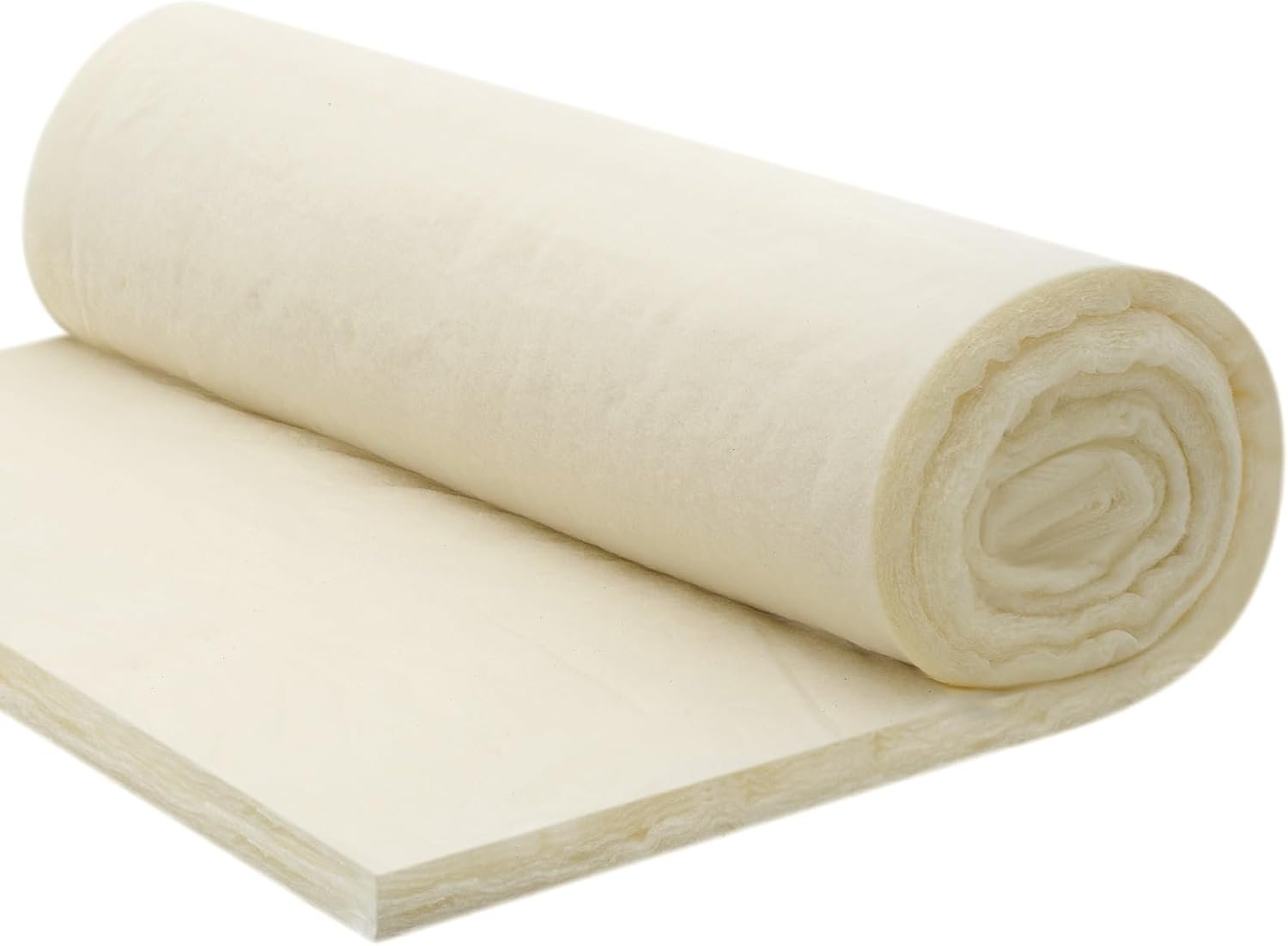 Peryiter 1 Roll 27 Inch x 3 Yard x 1 Inch Thick Cotton Upholstery Batting Quilt Batting Cotton Batting Bolt for Cushion Pillows Bedspreads Interior Decoration Crafts