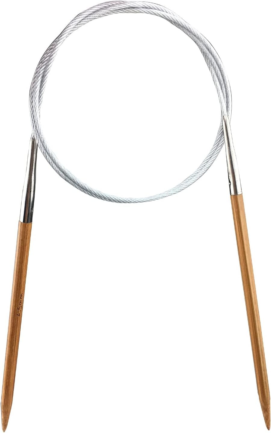 Weabetfu Bamboo Circular Knitting Needle,32-inch Length for Handmade Creative DIY and Any Weave Yarn Projects,US Size 7(4.5mm)