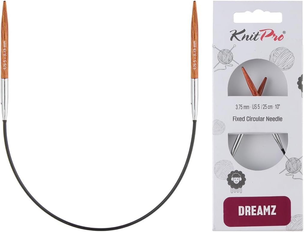 KnitPro Dreamz Fixed Circular Needles 10″ (25cm) | US Size 5 (3.75mm)