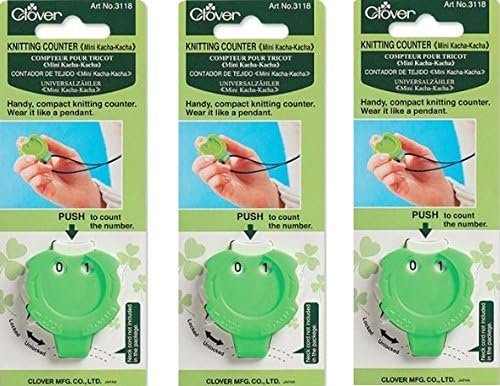 Clover Knitting Stitch Counter Mini Kacha-Kacha (3 Pack)