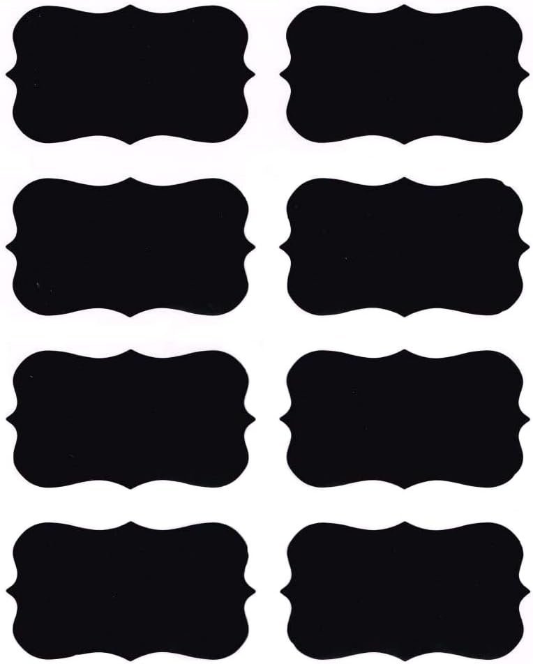 36pcs Chalkboard Labels Reusable Blackboard Stickers for the Kitchen, Pantry, Mason Jars, Wine Glasses