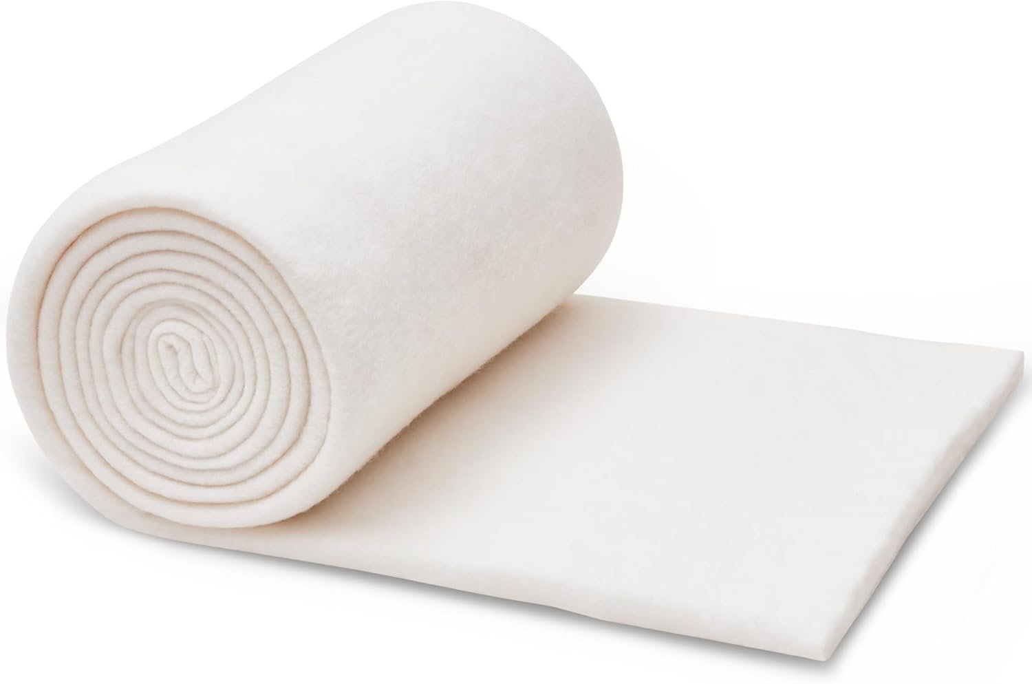 RRKTP Natural Cotton Batting for Quilting,48″ x 10 Yards Batting for Quilts, Microwave Safe for Bowl Cozies,Cotton Lightweight Lining for Potholders Quilting, Batting for Sewing Handmade Quilts&DIY