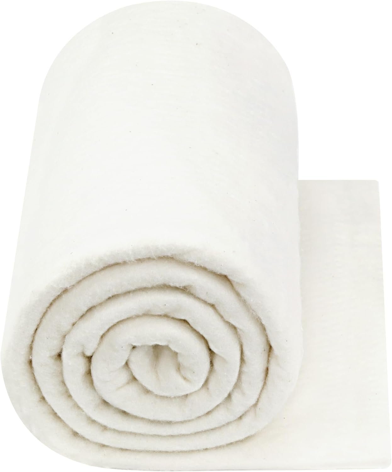 PLANTIONAL Natural Cotton Batting for Quilts: 79-Inch x 91-Inch Light Weight Purely Natural All Season Quilt Batting for Quilts, Craft and Wearable Arts