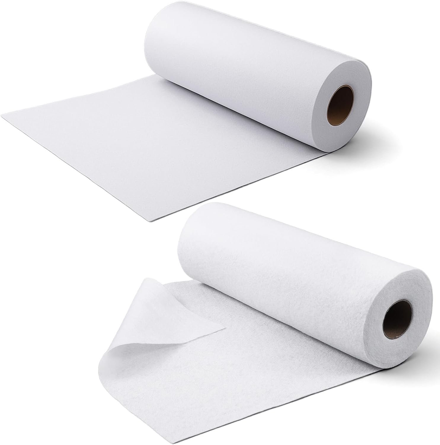 2 Pcs Fusible Fleece Interfacing, 12 Inch x 10 Yards Light Weight Fusible Interfacing One-Sided Loft Iron On Sewing Interfacings for Sewing, Quilting, Crafts, Bags