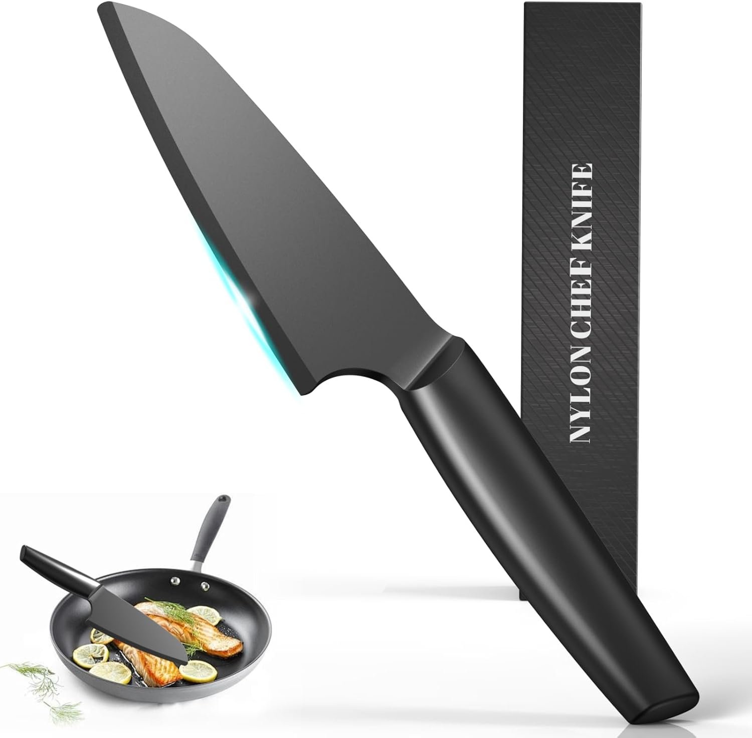 Nylon Knife Kitchen Plastic Knife for Real Cooking and Cutting Pizza, Cakes, Bread, Fruits, Veggies Durable Nylon Kitchen Knife for Kids, Kaizen Chef Knife, Kitchen Knife for Professional Use