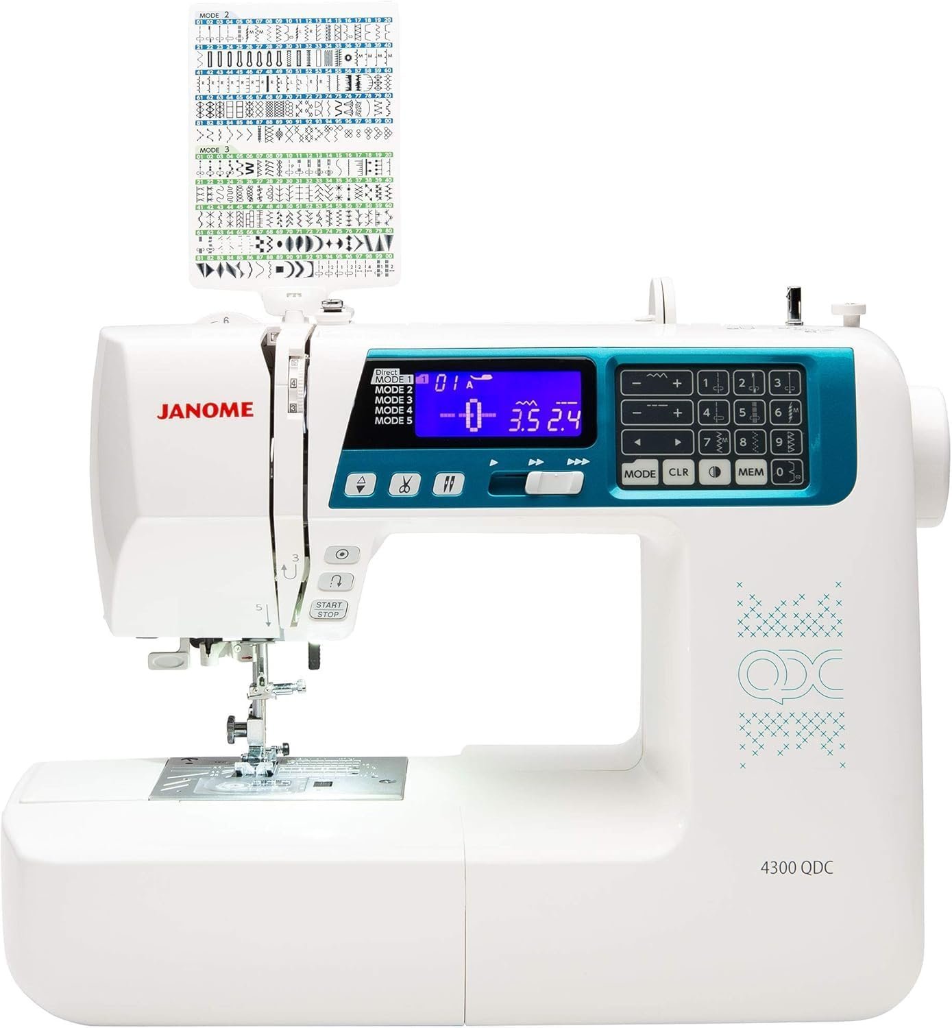 Janome 4300QDC-B Sewing and Quilting Machine with Bonus Quilt Kit!