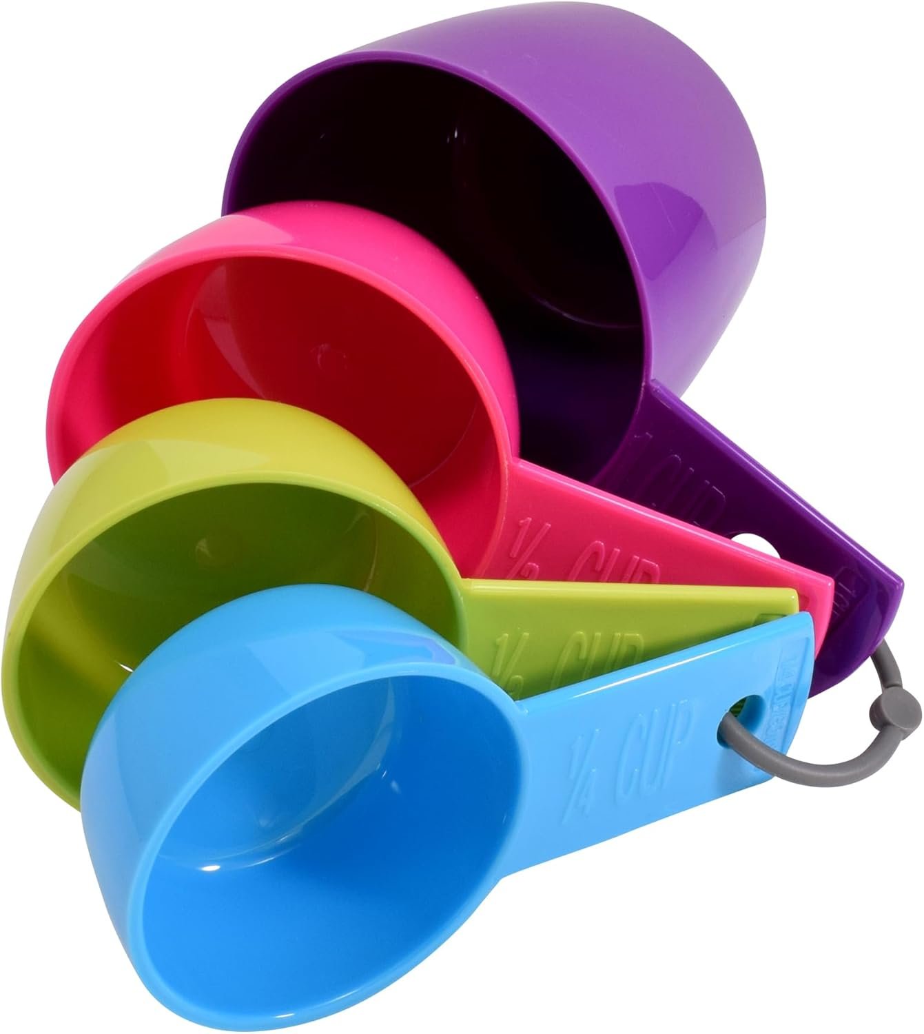 R&M International Colorful Measuring Cups, 4-Piece Set