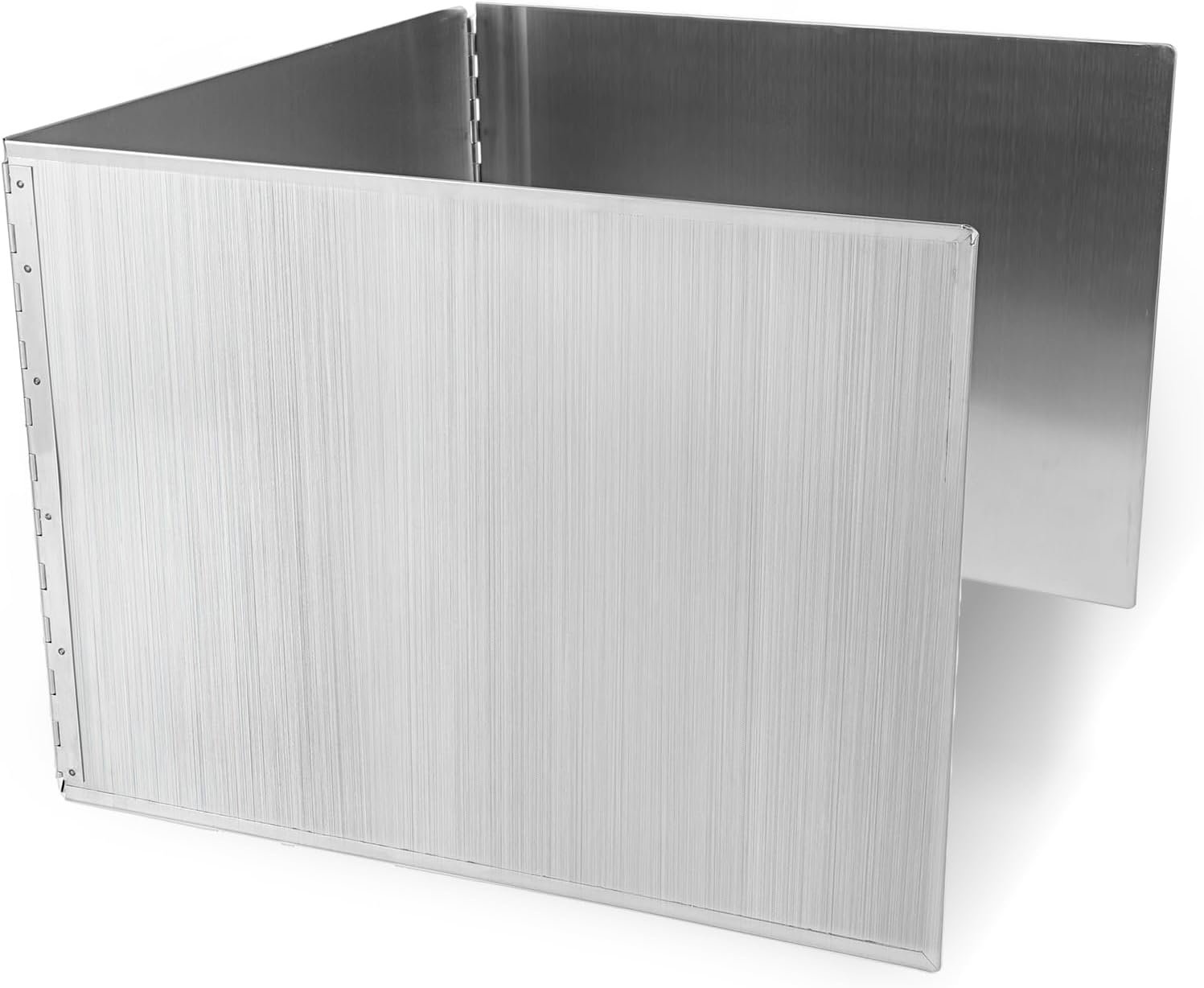 3 Sided Oil Splatter Guard, Upgrade Stainless Steel Anti Splatter Shield for Stove Top Cooktop, Foldable Grease Splatter Screen Oil Barrier, 15.7″ x 11.8″ (H)
