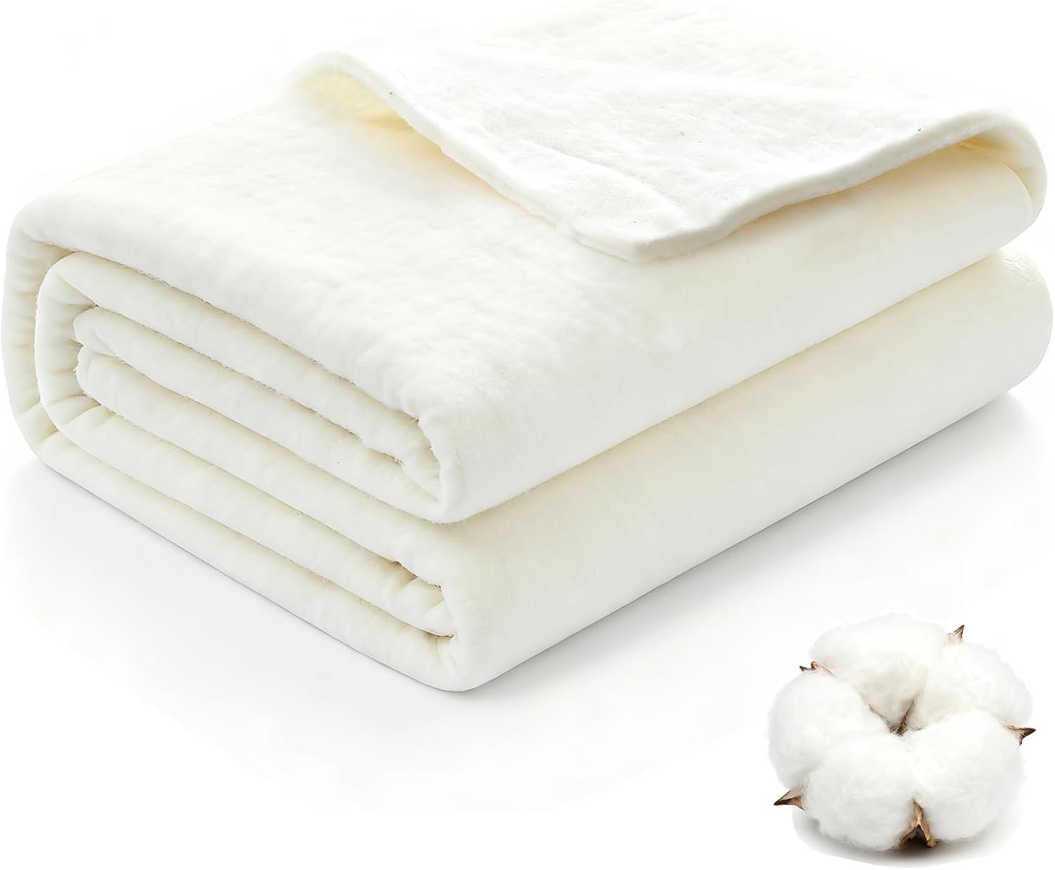 Natural Cotton Batting for Quilting Sewing Crafting & DIY Projects (200g/m² Low-Loft, 68″x86″), Batting for Quilts, Blankets, Furniture Repair & Home Decor