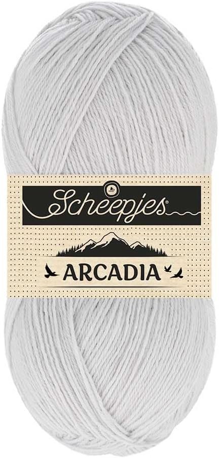 Scheepjes Arcadia Sock Yarn, 100 g (3.53 oz) – 802 Crag, Wool/Polyamide Blend, Fingering Weight