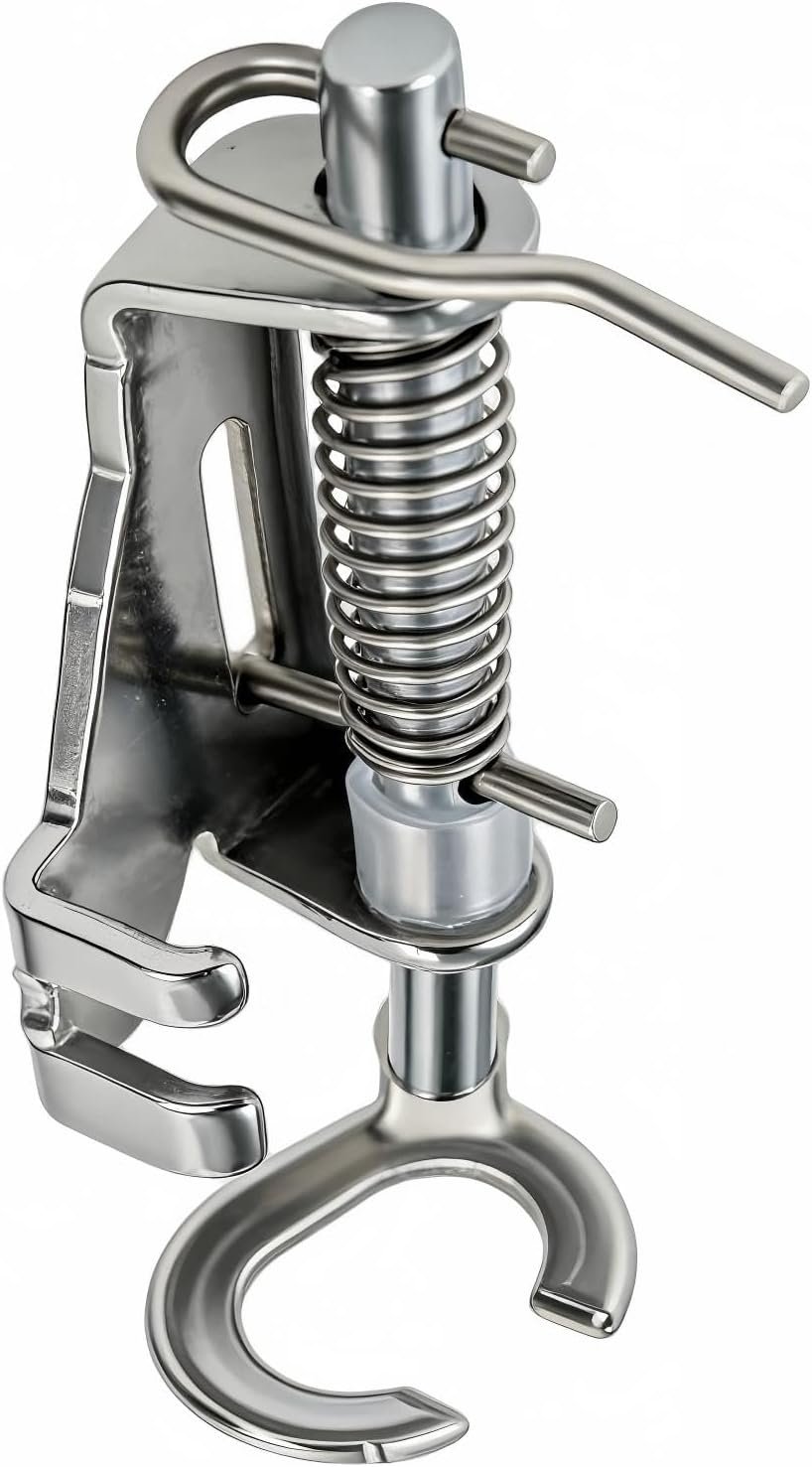 Metal Open Toe Free Motion Quilting Embroidery Presser Foot for Most Low Shank Singer, Brother, Janome, Juki, Babylock, Elna, Kenmore, White and More Sewing Machines