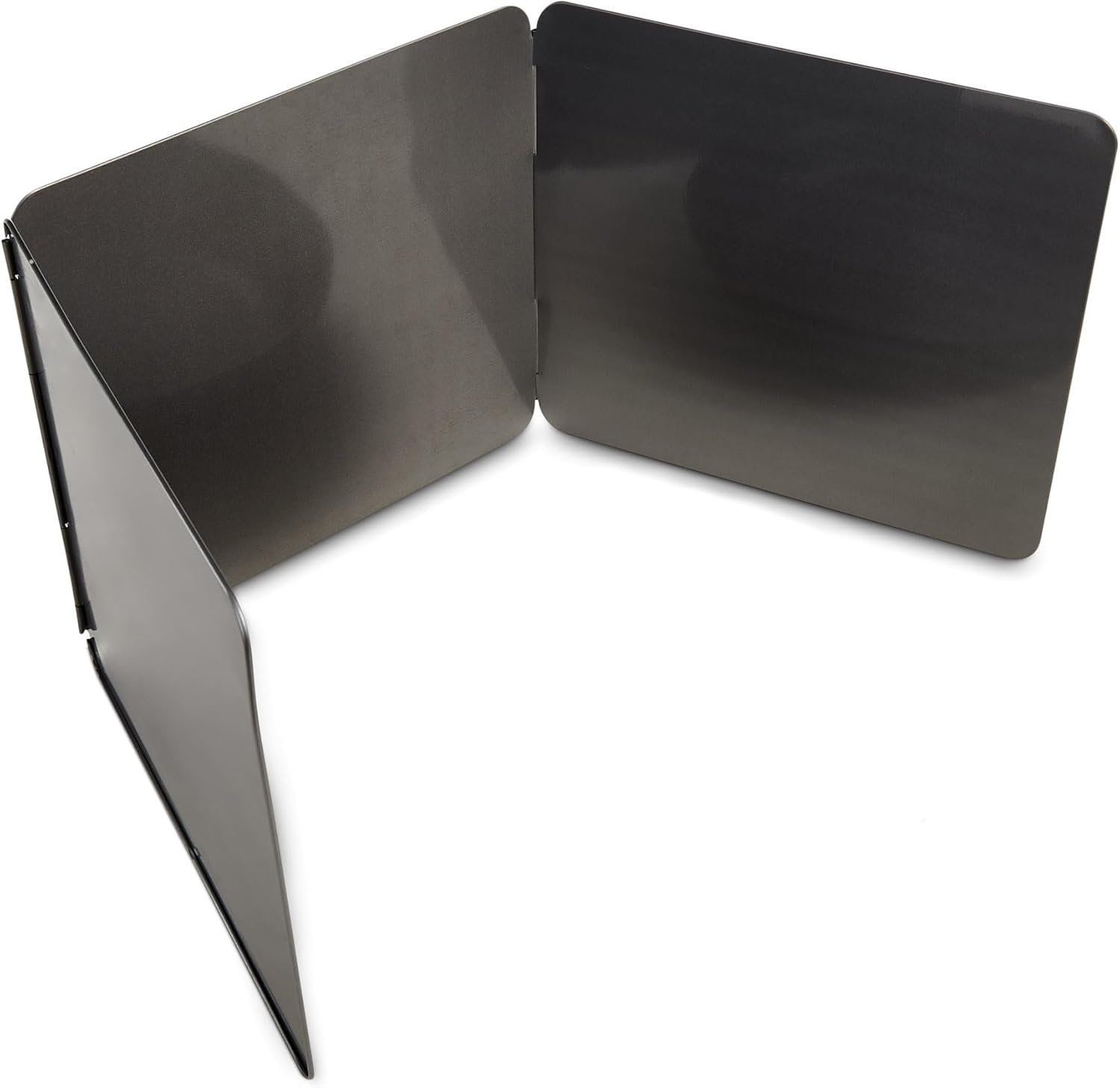 HIC Kitchen 3-Sided Splatter Guard, Non-Stick Carbon Steel, Heat Safe, Folds Flat For Storage, Fits Up To 10.5-Inch Pans And Bowls