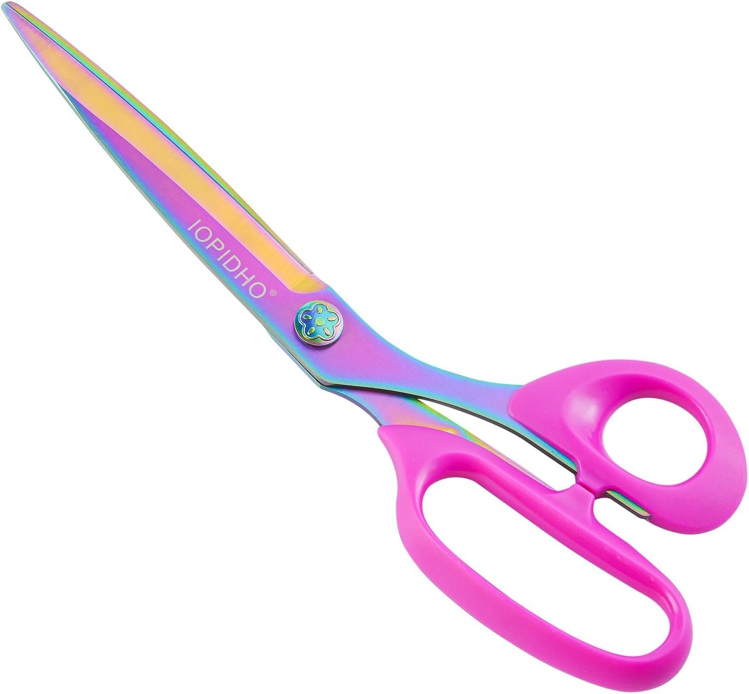 Fabric Scissors Stainless Steel Multi-Purpose shearswith Professional Titanium Coating forfor cutting clothes Leather Sewing Home and Office10 in (10-inch)