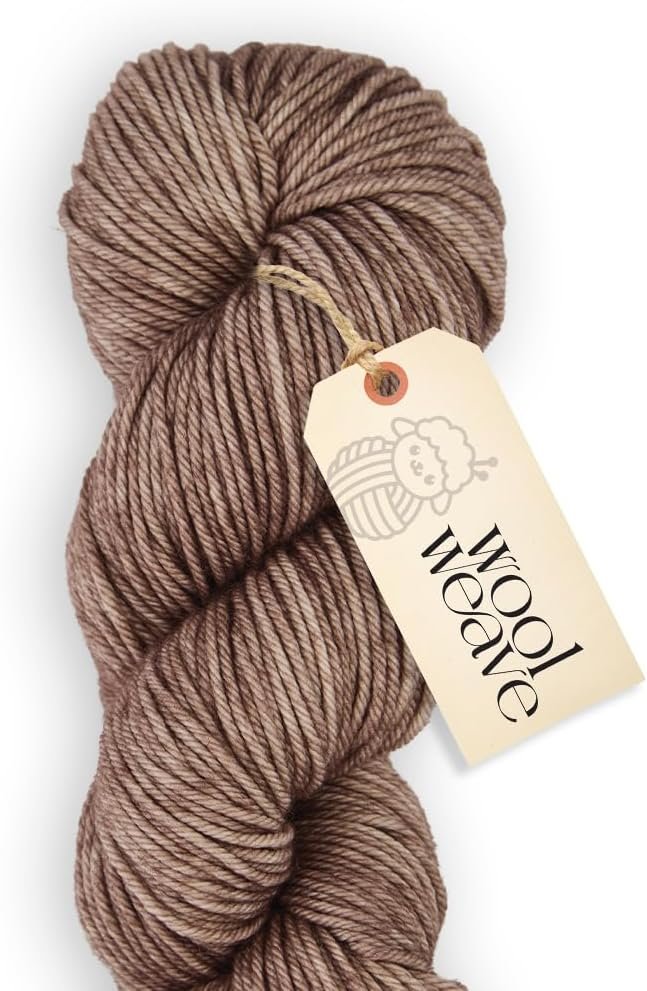 Woolweave Worsted Weight Yarn – 100% Extrafine Merino Wool Yarn for Knitting & Crocheting – Hand Dyed, Ultra-Soft & Warm – 100g Skein, 180 Yards – Machine Washable