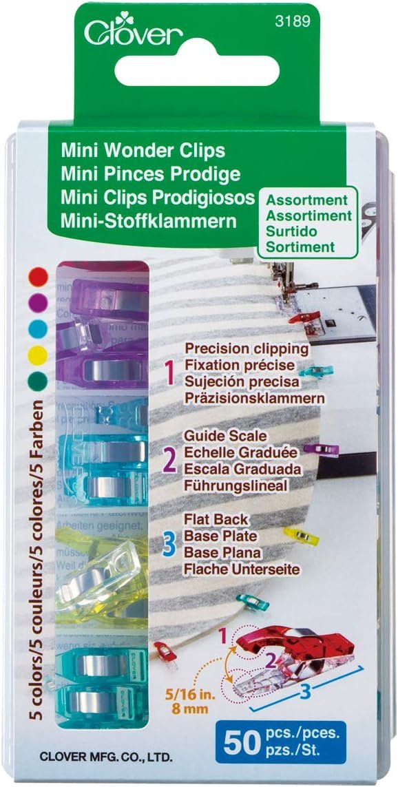 Clover Mini Wonder Clips (50 pcs. Assorted Colors)