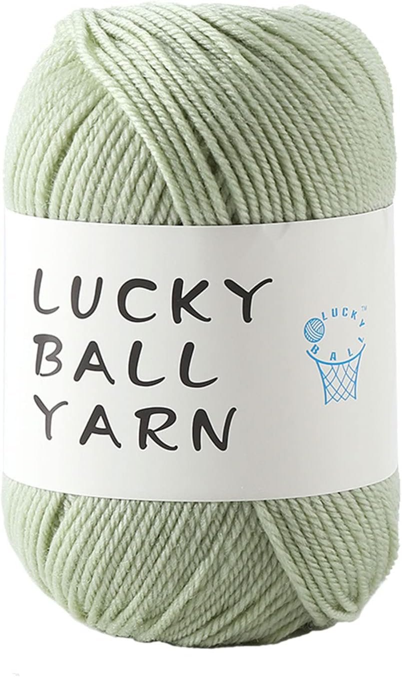 100% Merino Wool Yarn for Crocheting & Knitting – 4-Ply, Perfect for Sweaters, Scarves, Hats, Socks & Blankets (Cabbage Green)