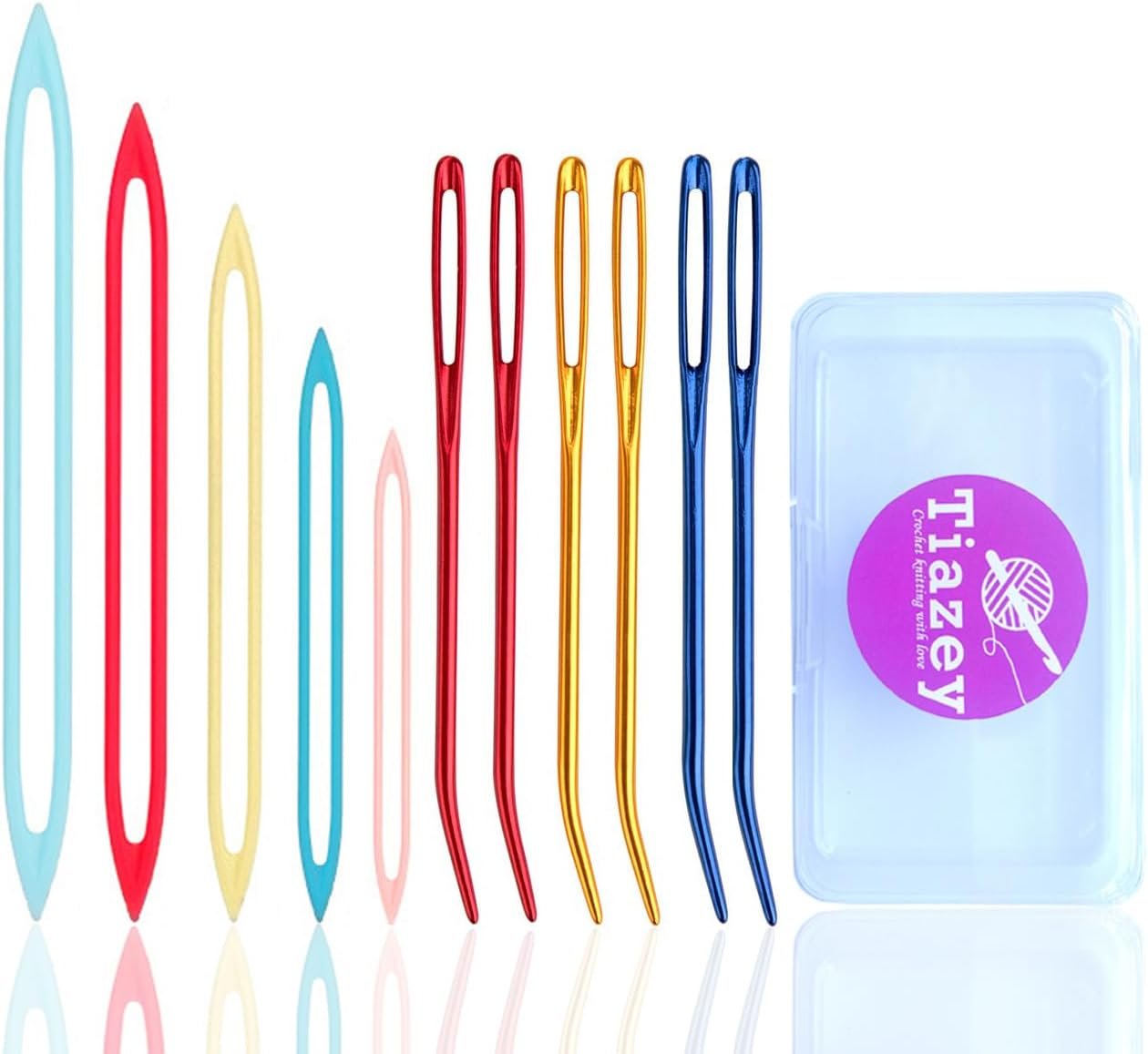 Assorted Yarn Needles,Large Eye Tapestry Weaving Needles Darning Crochet Wool Finishing Knitting Needles for Thick Bulky Yarn