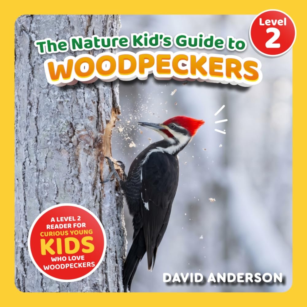 The Nature Kid’s Guide to Woodpeckers: A Level 2 Reader for Curious Young Kids Who Love Woodpeckers! (The Nature Kid’s Guide to Animals! – Level 2 Readers)
