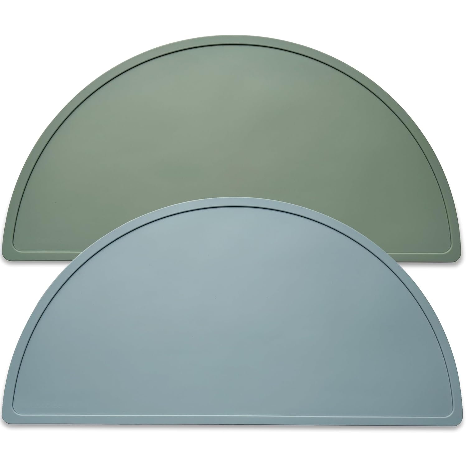 Silicone Placemats for Babies, Toddlers & Kids, BPA-Free Non-Slip Baby Table Mat Food Mats, 2 Pack