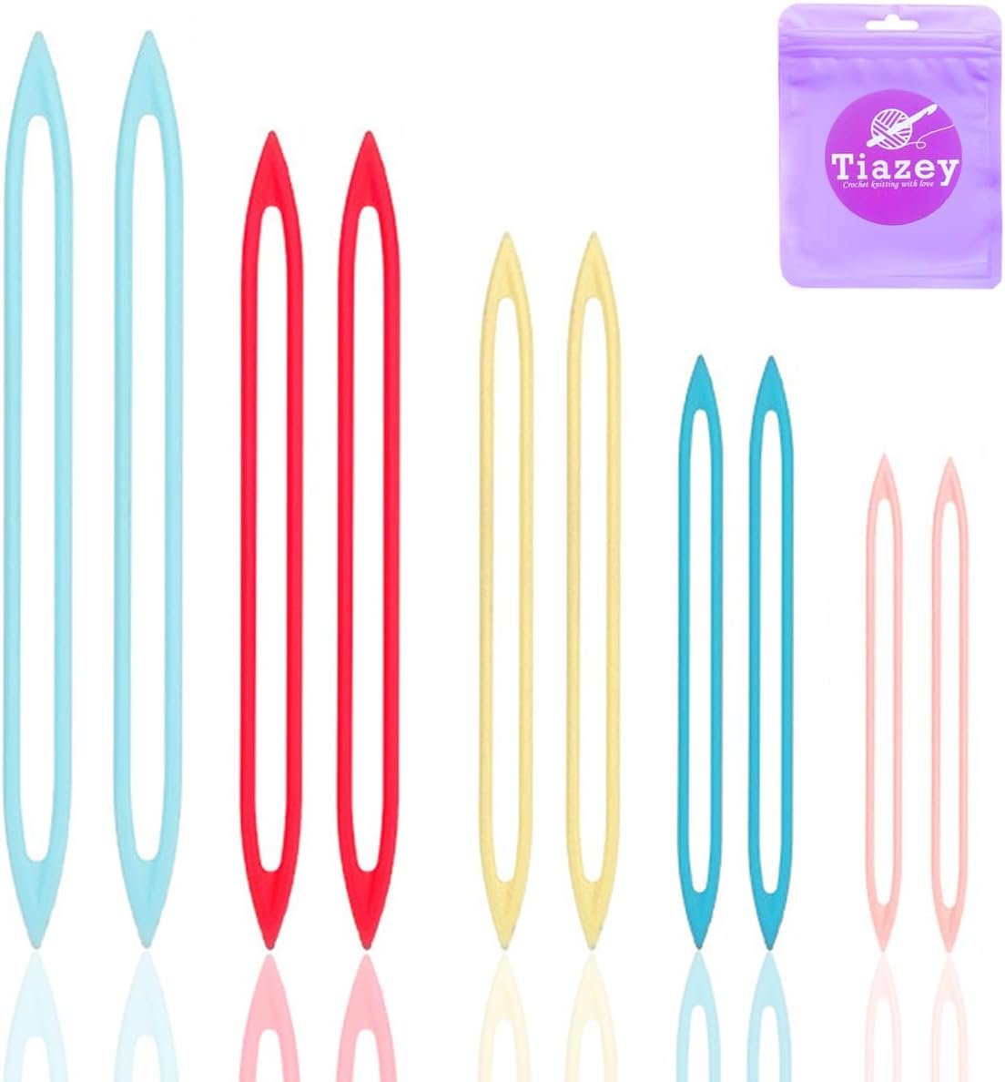 Large Eye Finishing Yarn Needles for Sewing Weaving in Ends,Knitting Crochet Darning Tapestry Plastic Needles for Thick Bulky Yarn