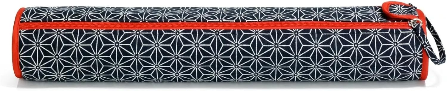 Prym Knitting Needle Storage Roll & Organizer, Navy Geometric