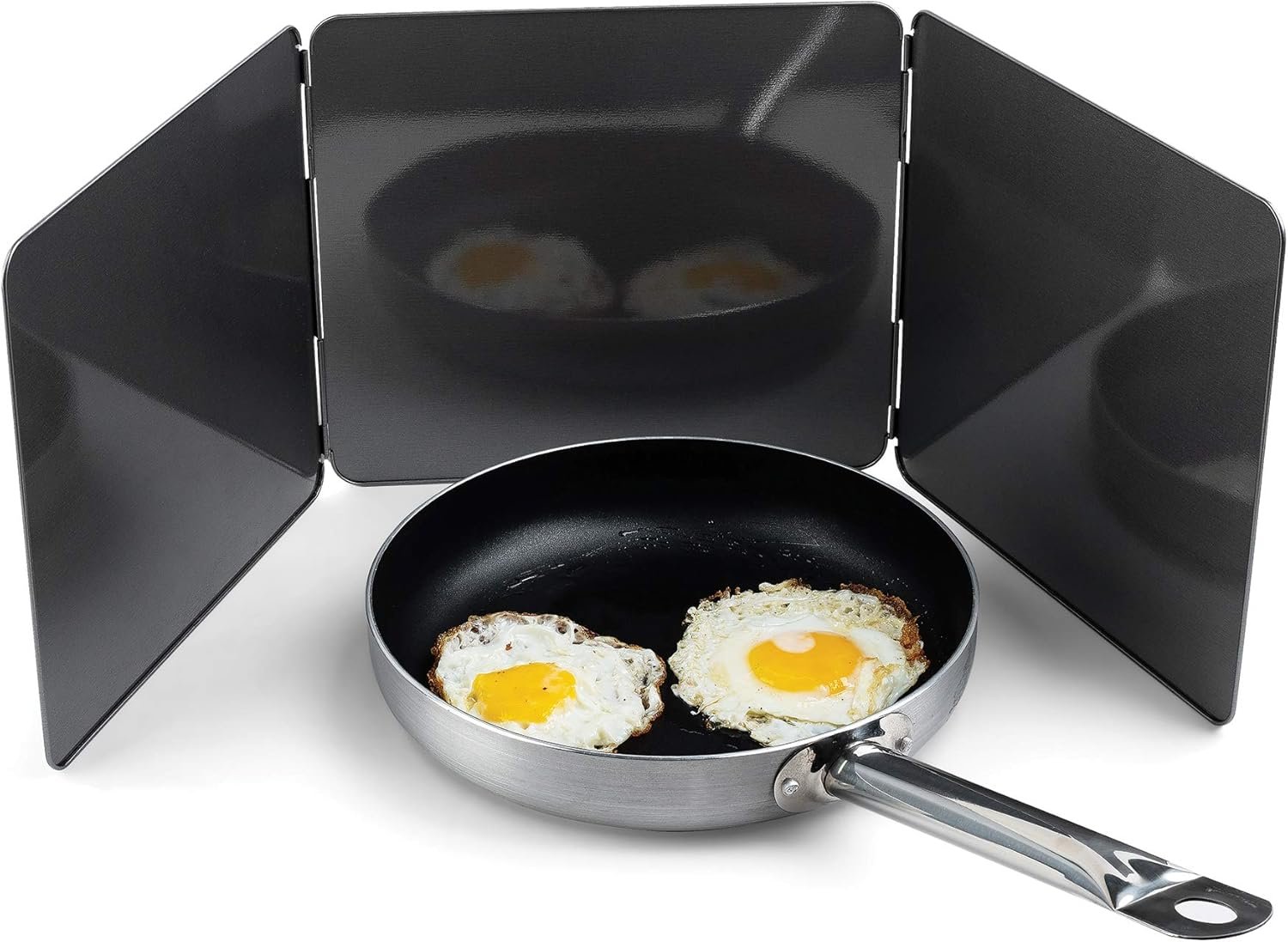 Fox Run Splatter Shield, 3 Sided Frying Splatter Guard For Stove Top, 9″ x 10.25″