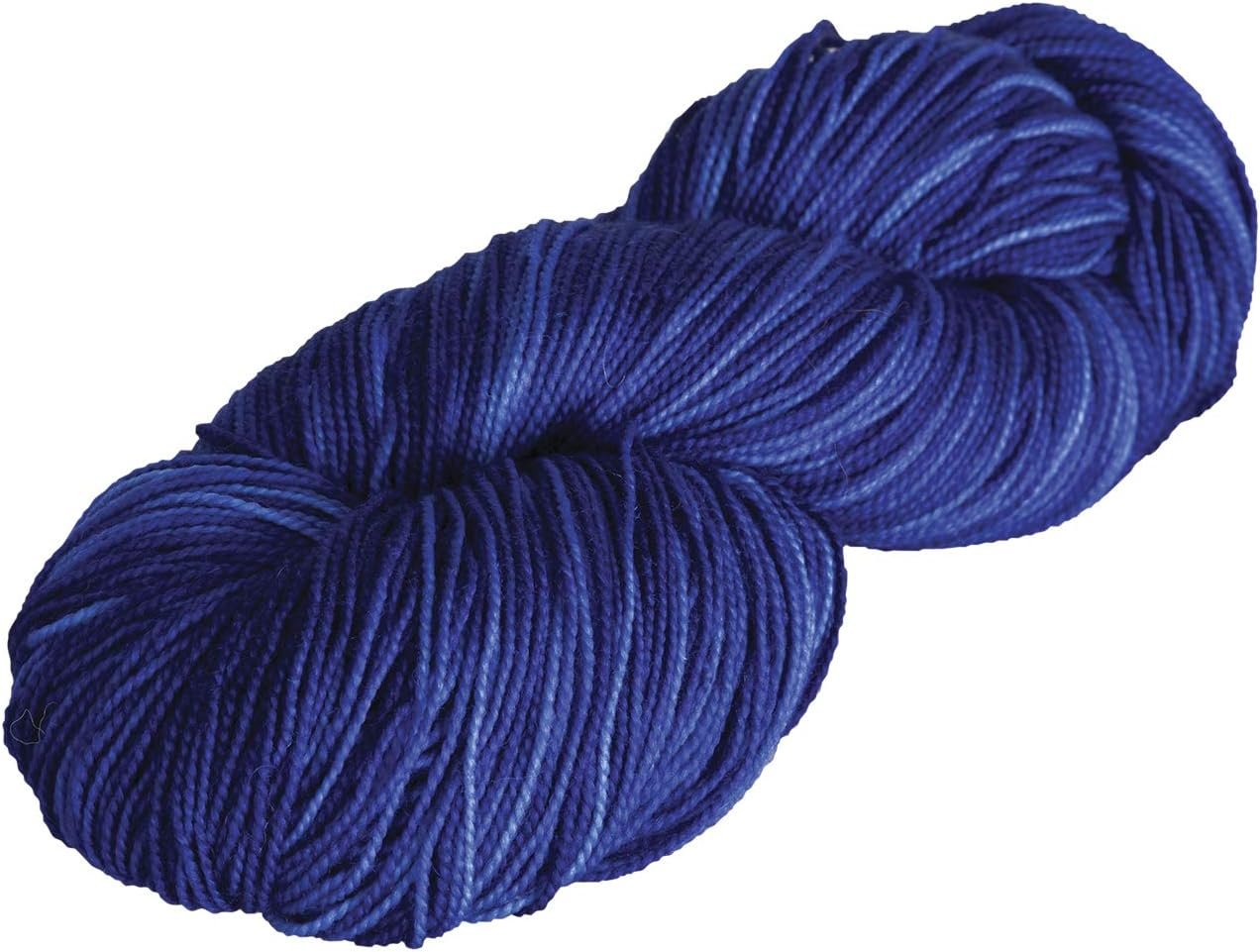 Knit Picks Hawthorne Kettle Dye Fingering Weight Blue Sock Yarn (Delphinium)