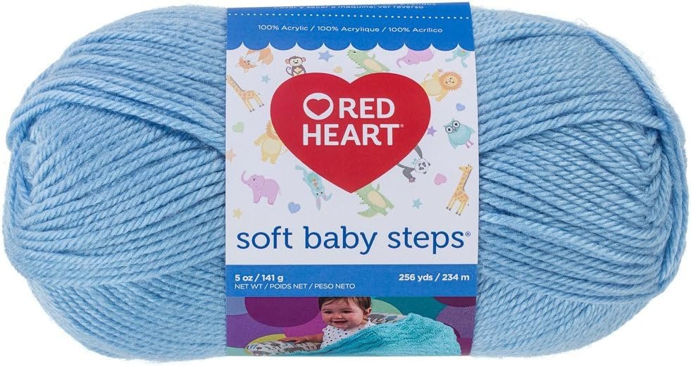 RED HEART Soft Baby Steps Yarn, Baby Blue