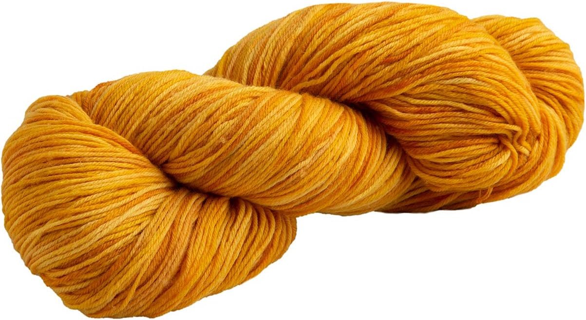 Knit Picks Stroll Hand Painted Merino Wool Yellow Sock Yarn (Poppy Field Tonal)