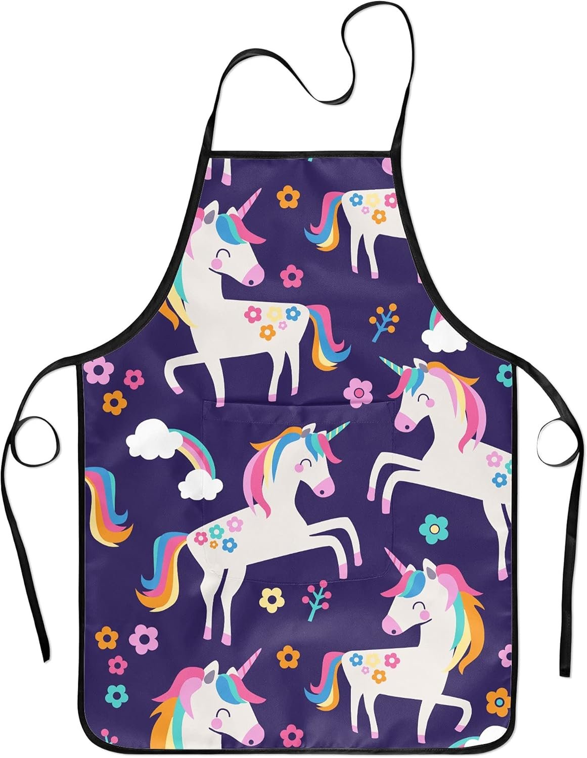 Cute Kids Aprons for Cooking Painting Baking, Waterproof Toddler Aprons with Pockets, Art Smock for Boys Girls