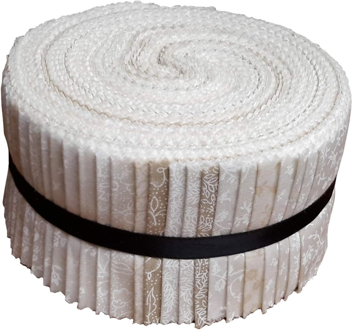 Best of Tone on Tone Neutral Blenders Jelly Roll 40 Precut 2.5-inch Quilting Fabric Strips
