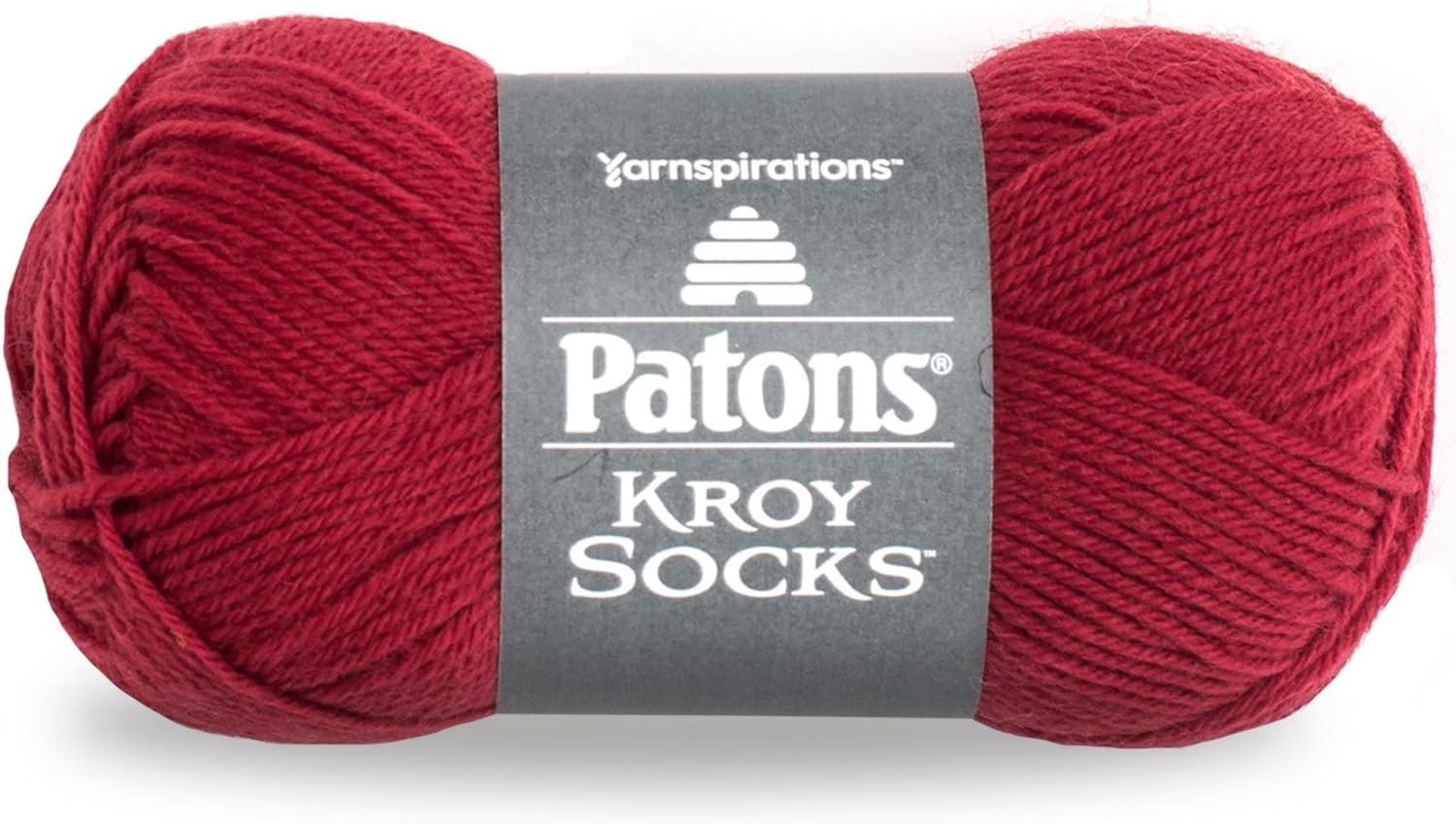 Patons Kroy Socks Yarn – (1) Gauge – 1.75 oz – Red – For Crochet, Knitting & Crafting