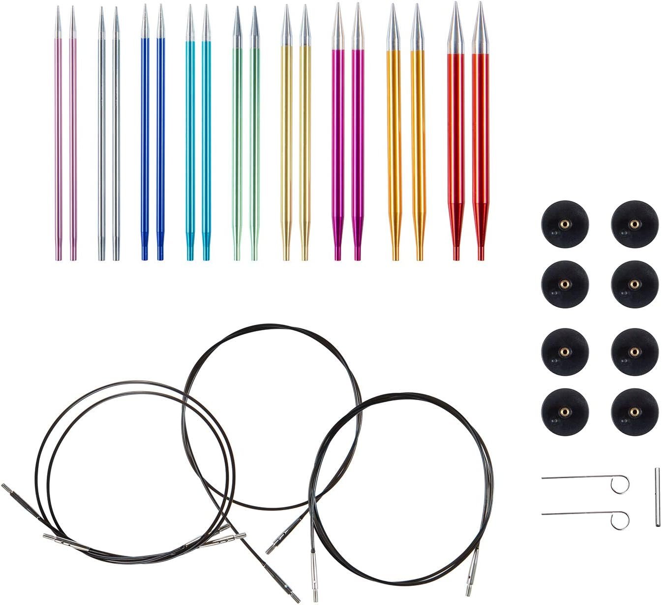 Knit Picks Options Aluminum Interchangeable Circular Knitting Needle Set (Prism)