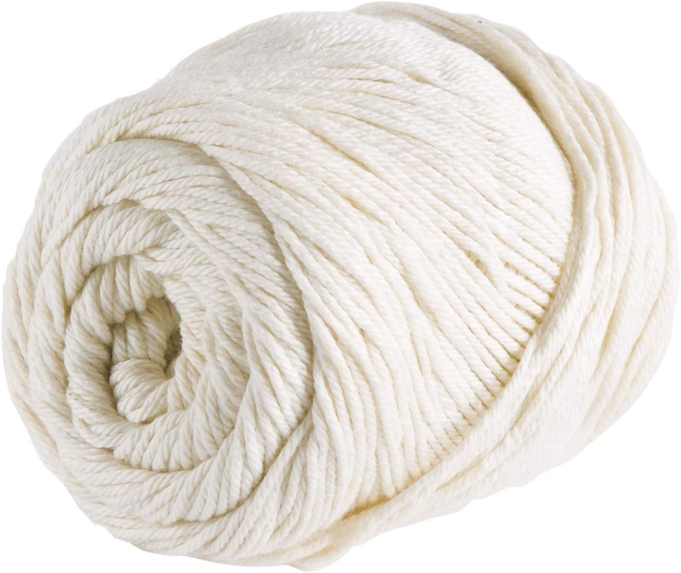 Knit Picks Dishie Worsted Weight 100% Cotton Yarn White – 100 g (Swan)