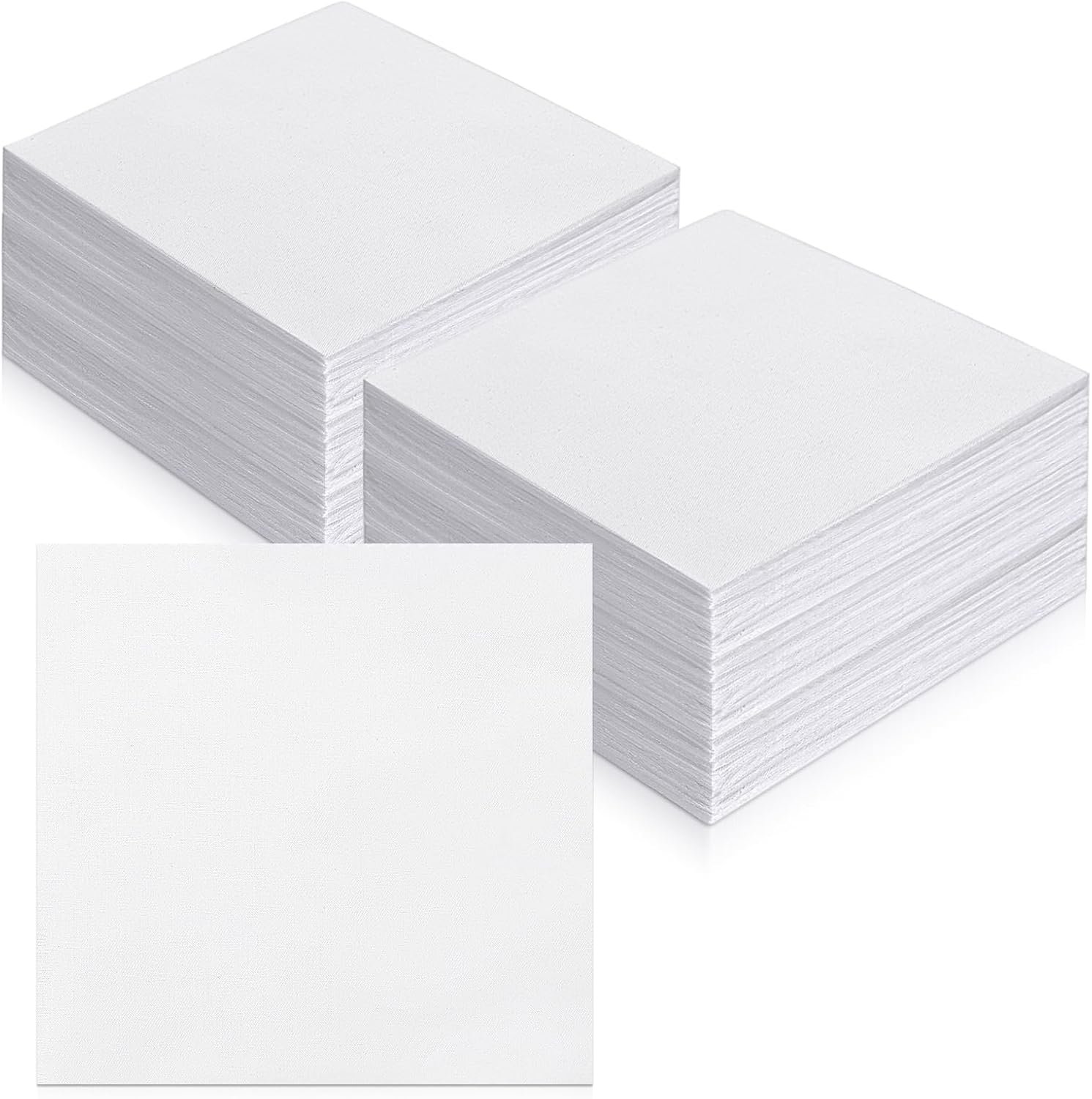 100 Pcs 5-inch Cotton Fabric Squares, Precut Quilting Squares Charm Packs Solids White, 5″ Precut Cotton Fabric Square for Beginners DIY Sewing Embroidery Patchwork Scrapbooking Craft
