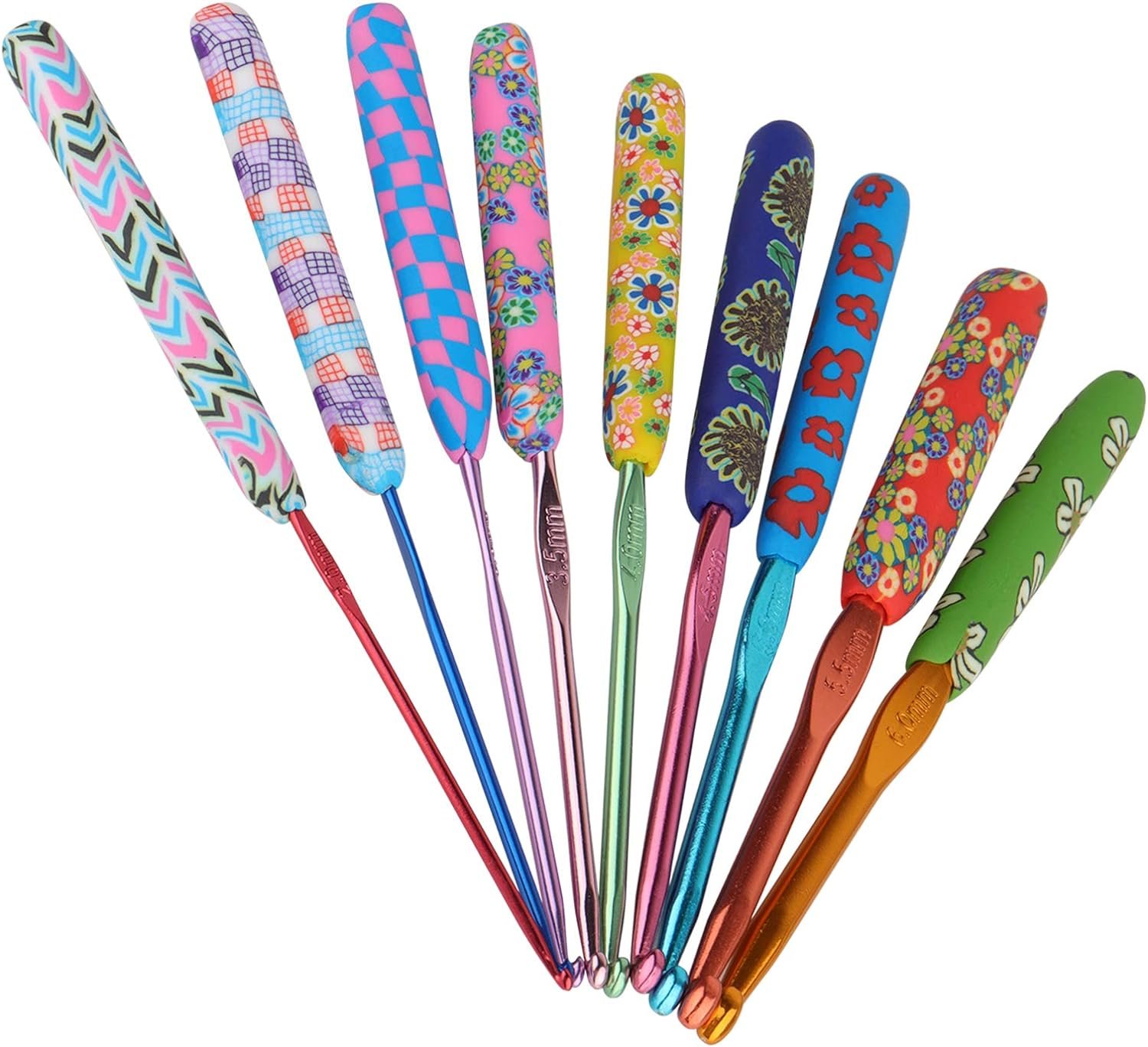 Coopay Warm Crochet Hooks for Grandmother, Art Aluminum Soft Grip Crochet Needles for Crocheting, Knitting Hook for Crochet Yarn Craft – Premium Knitting & Crochet Supplies