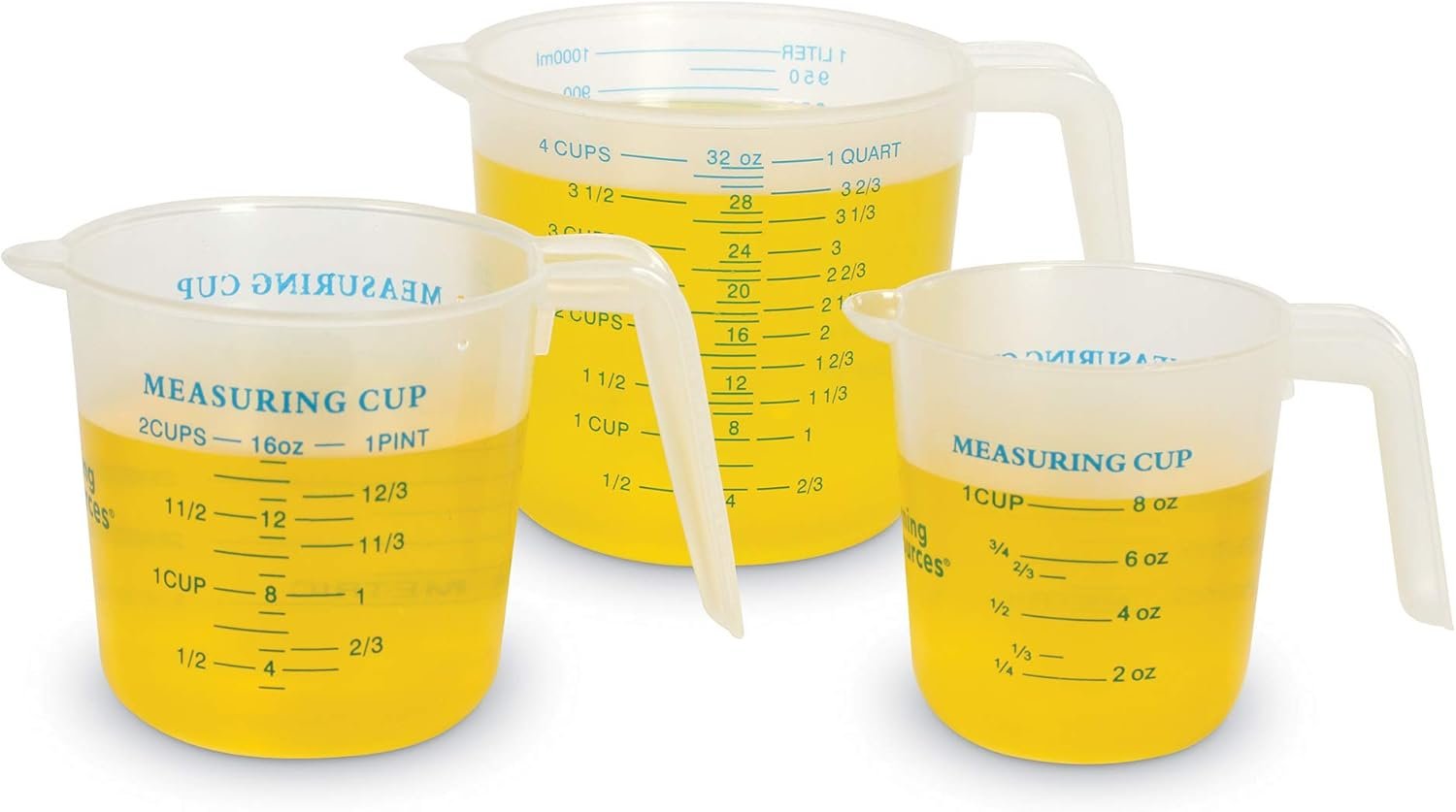 Learning Resources Liquid Measures, Science Experiements for Kids, Classroom Supplies, Set of 3, Ages 5+