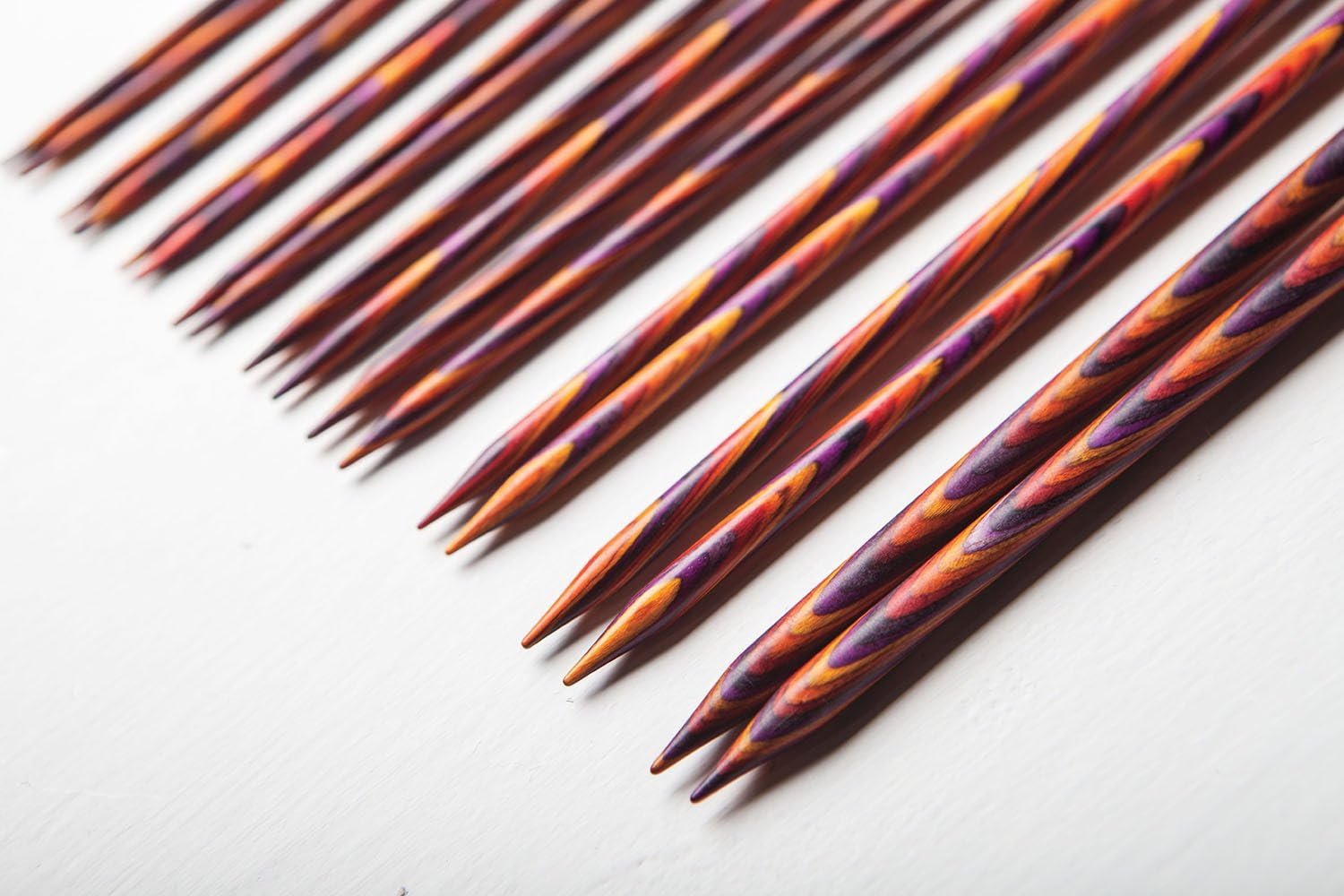 Knit Picks Double Pointed Wood Knitting Needle Set (Radiant 4″)